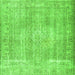 Serging Thickness of Persian Green Traditional Rug, tr3443grn