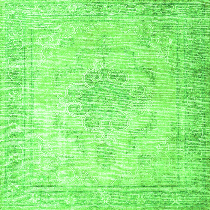 Serging Thickness of Persian Green Traditional Rug, tr3444grn
