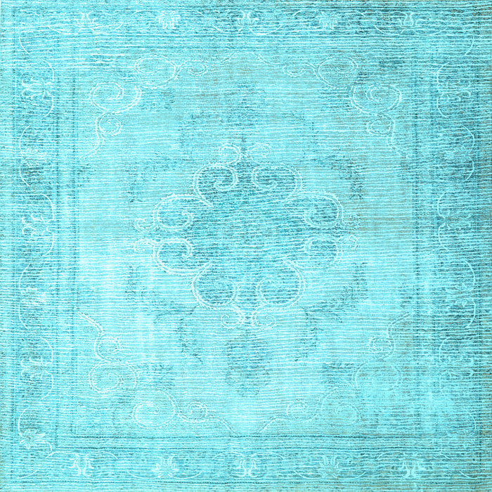 Square Persian Light Blue Traditional Rug, tr3444lblu