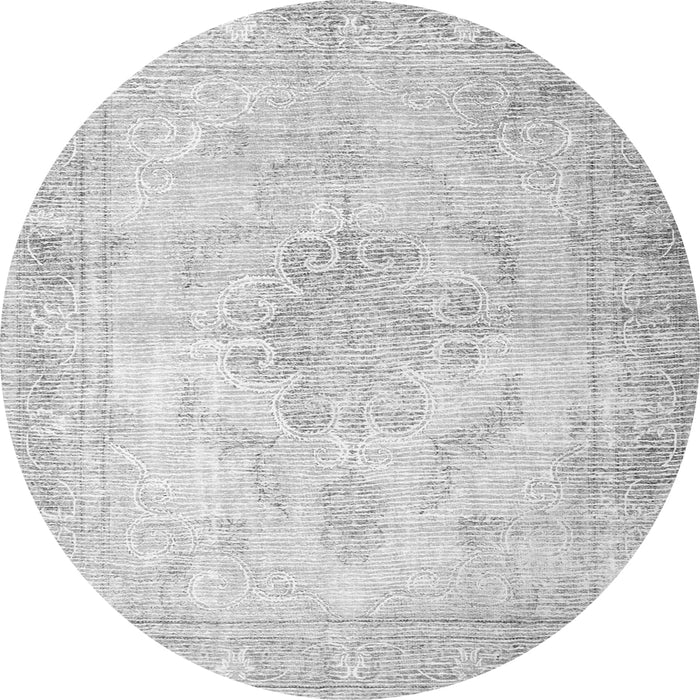 Machine Washable Persian Gray Traditional Rug, wshtr3444gry