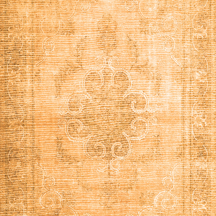 Serging Thickness of Machine Washable Persian Orange Traditional Area Rugs, wshtr3444org
