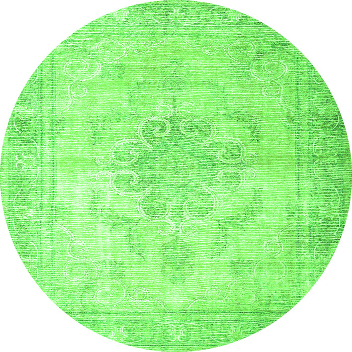 Machine Washable Persian Green Traditional Area Rugs, wshtr3444grn