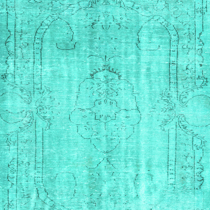 Machine Washable Persian Turquoise Traditional Area Rugs, wshtr3445turq