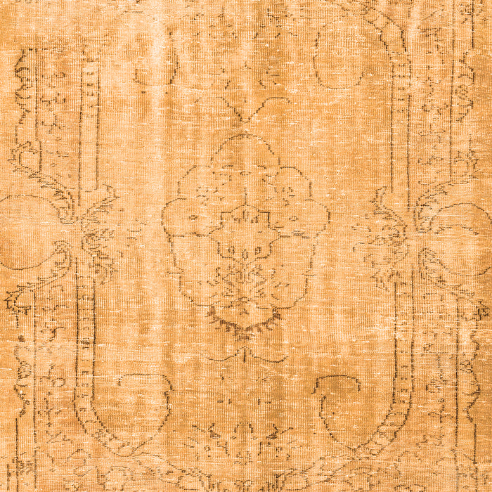 Serging Thickness of Machine Washable Persian Orange Traditional Area Rugs, wshtr3445org