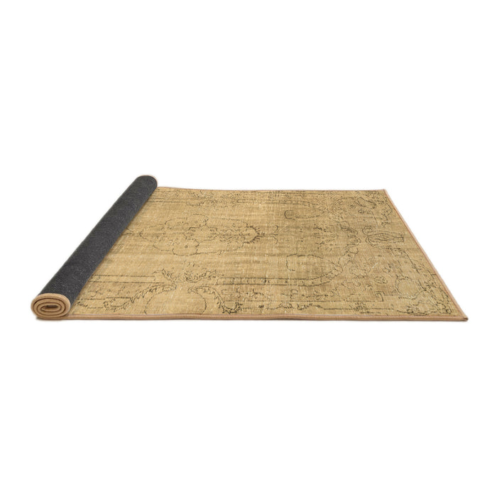 Sideview of Persian Brown Traditional Rug, tr3445brn