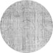 Square Persian Gray Traditional Rug, tr3445gry