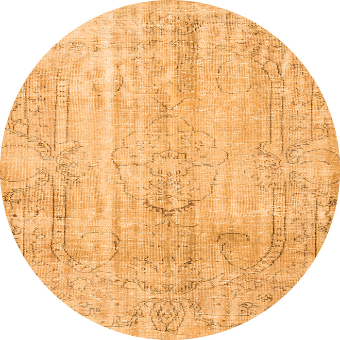 Machine Washable Persian Orange Traditional Area Rugs, wshtr3445org