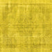Square Persian Yellow Traditional Rug, tr3446yw