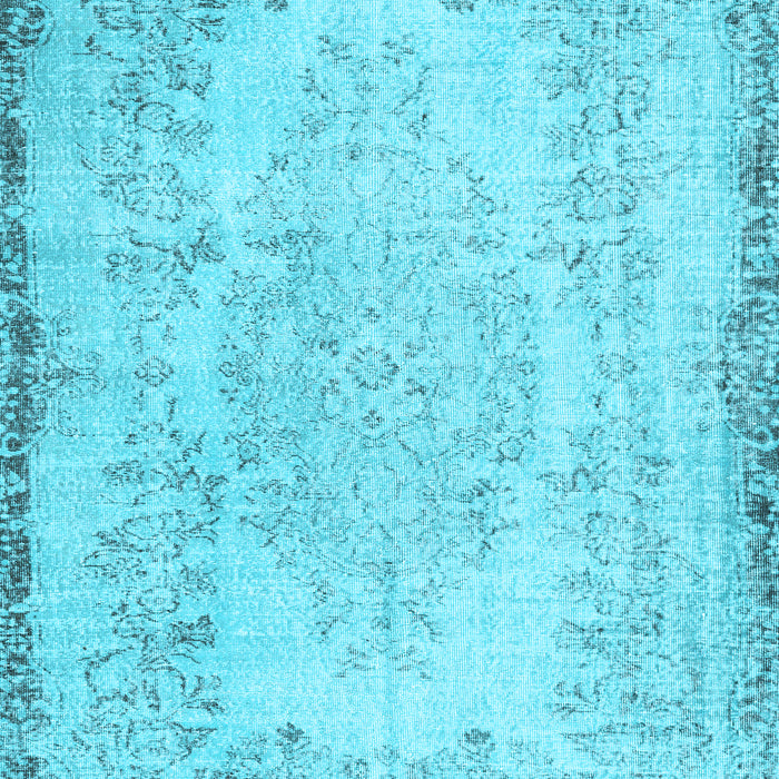 Machine Washable Persian Light Blue Traditional Rug, wshtr3447lblu
