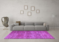 Machine Washable Persian Purple Bohemian Rug, wshtr3448pur