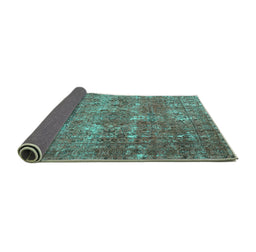 Sideview of Persian Turquoise Bohemian Rug, tr3448turq