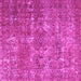 Square Persian Pink Bohemian Rug, tr3448pnk