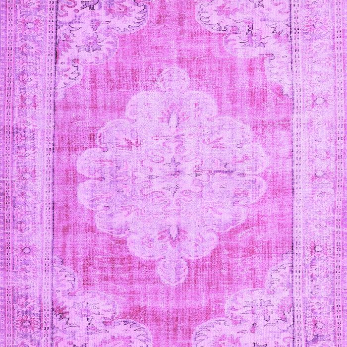 Machine Washable Persian Purple Traditional Area Rugs, wshtr3449pur