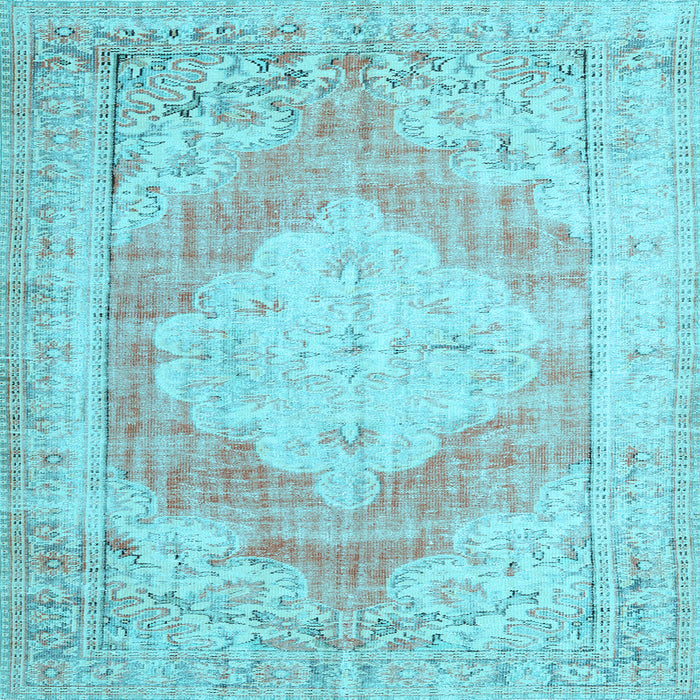 Square Persian Light Blue Traditional Rug, tr3449lblu