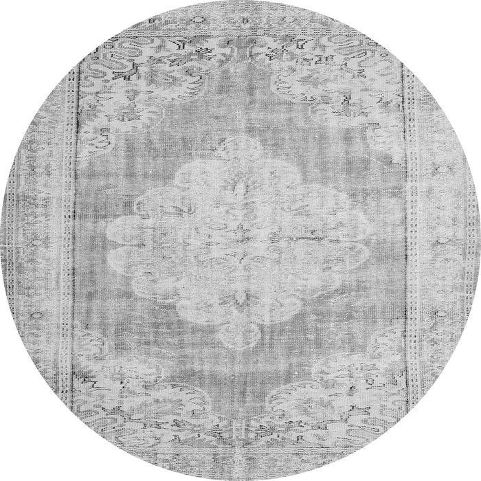 Square Persian Gray Traditional Rug, tr3449gry