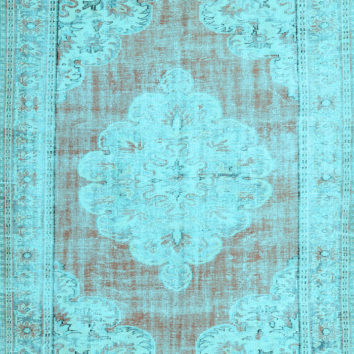 Machine Washable Persian Light Blue Traditional Rug, wshtr3449lblu