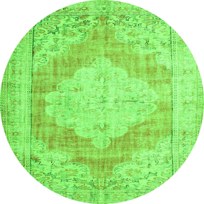 Machine Washable Persian Green Traditional Area Rugs, wshtr3449grn