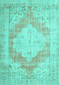 Persian Turquoise Traditional Rug, tr3449turq