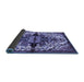 Sideview of Medallion Blue Traditional Rug, tr344blu