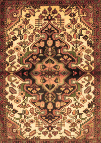 Medallion Brown Traditional Rug, tr344brn