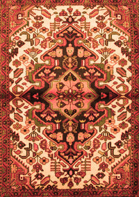 Medallion Orange Traditional Rug, tr344org