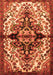 Medallion Orange Traditional Rug, tr344org