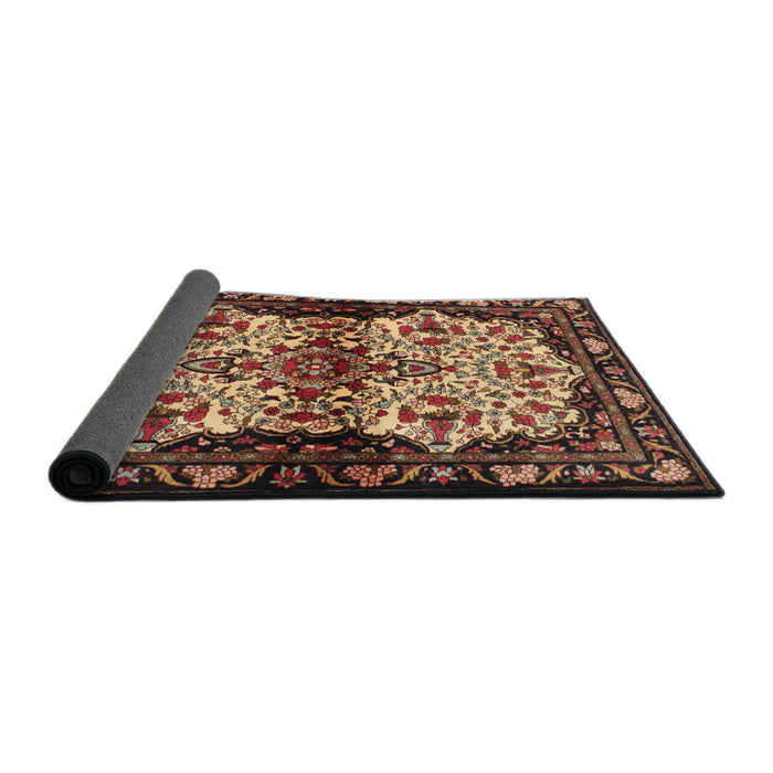 Sideview of Traditional Brown Persian Rug, tr345