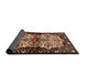 Sideview of Traditional Brown Persian Rug, tr345