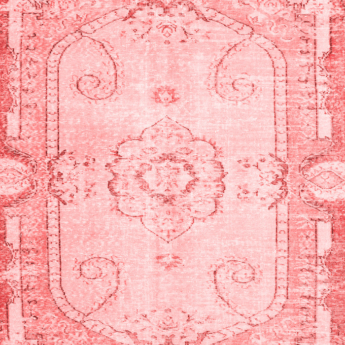 Machine Washable Persian Red Traditional Rug, wshtr3450red