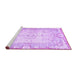 Sideview of Machine Washable Persian Purple Traditional Area Rugs, wshtr3450pur