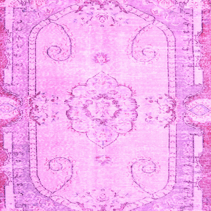Machine Washable Persian Pink Traditional Rug, wshtr3450pnk