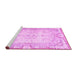 Sideview of Machine Washable Persian Pink Traditional Rug, wshtr3450pnk