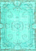 Persian Turquoise Traditional Rug, tr3450turq