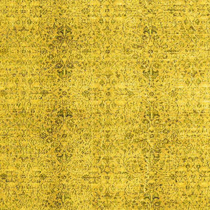 Machine Washable Persian Yellow Traditional Rug, wshtr3451yw