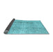 Sideview of Persian Light Blue Traditional Rug, tr3451lblu