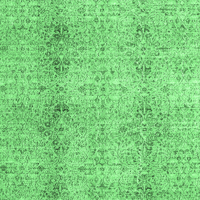 Machine Washable Persian Emerald Green Traditional Area Rugs, wshtr3451emgrn