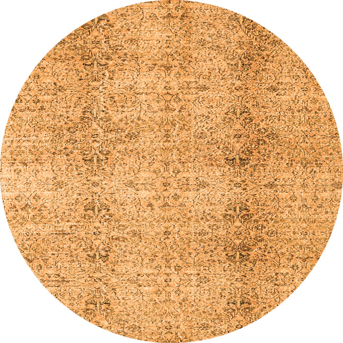 Square Persian Orange Traditional Rug, tr3451org