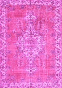 Medallion Pink Traditional Rug, tr3452pnk