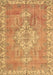 Medallion Brown Traditional Rug, tr3452brn