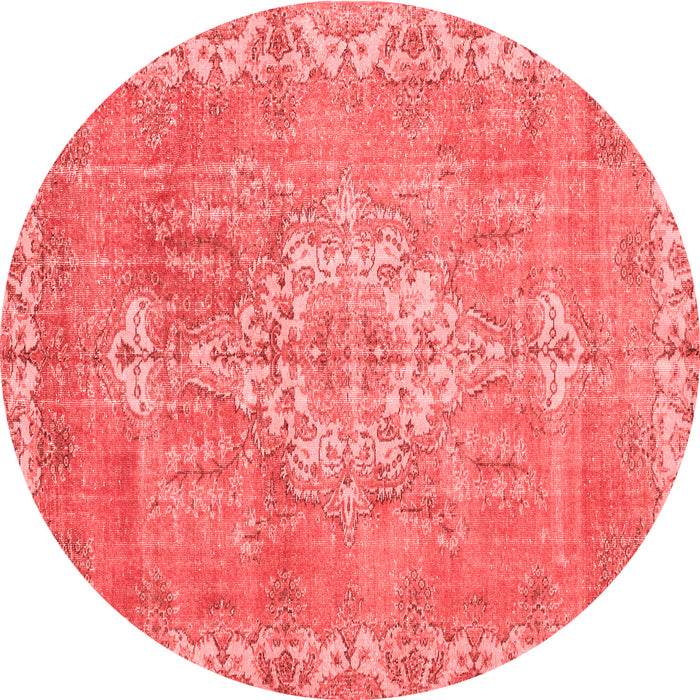 Medallion Red Traditional Rug, tr3452red