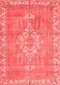 Medallion Red Traditional Rug, tr3452red