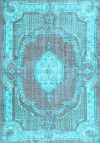 Persian Light Blue Traditional Rug, tr3453lblu