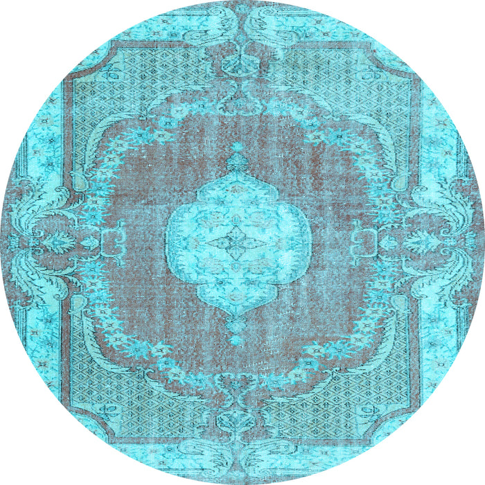 Square Persian Light Blue Traditional Rug, tr3453lblu