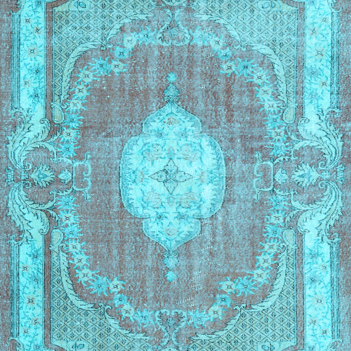 Machine Washable Persian Light Blue Traditional Rug, wshtr3453lblu