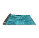 Sideview of Persian Light Blue Traditional Rug, tr3454lblu