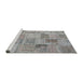 Sideview of Machine Washable Traditional Silver Gray Rug, wshtr3455