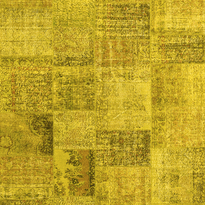 Machine Washable Persian Yellow Traditional Rug, wshtr3455yw