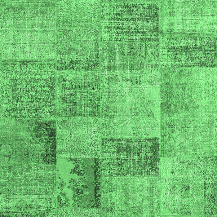 Machine Washable Persian Emerald Green Traditional Area Rugs, wshtr3455emgrn