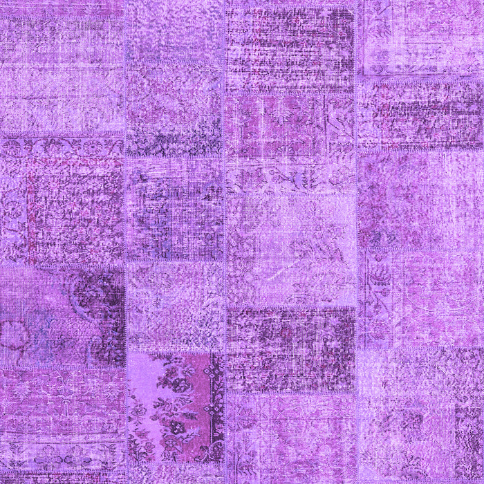 Machine Washable Persian Purple Traditional Area Rugs, wshtr3455pur