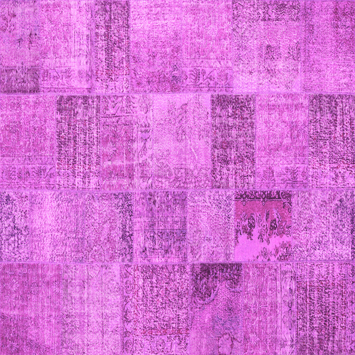 Square Machine Washable Persian Pink Traditional Rug, wshtr3455pnk